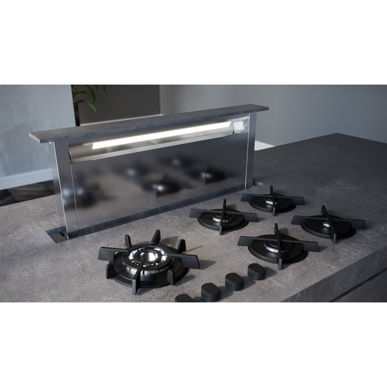 Sirius Range Hoods 1100 Convertible Downdraft Range Hood Black Wayfair